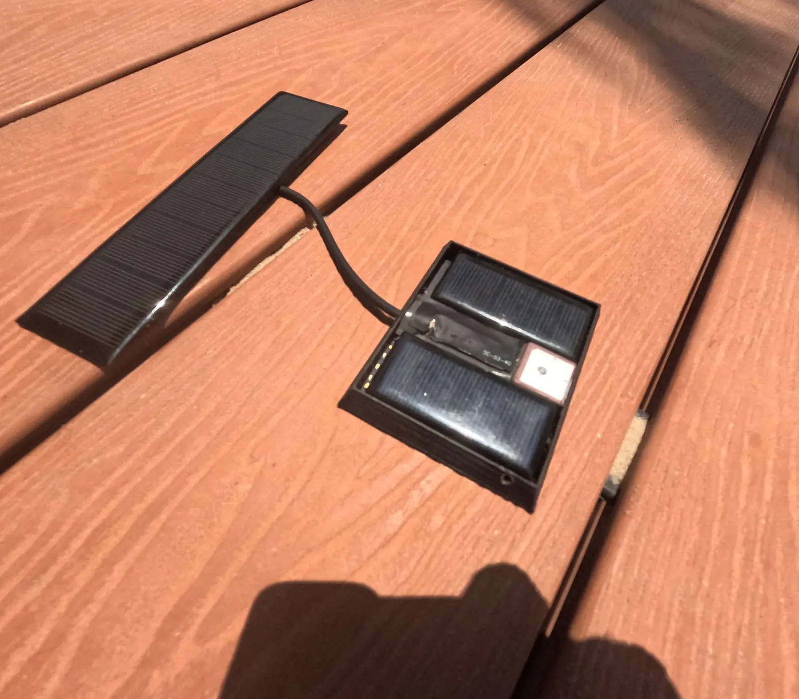 Black prototype with extra solar panel