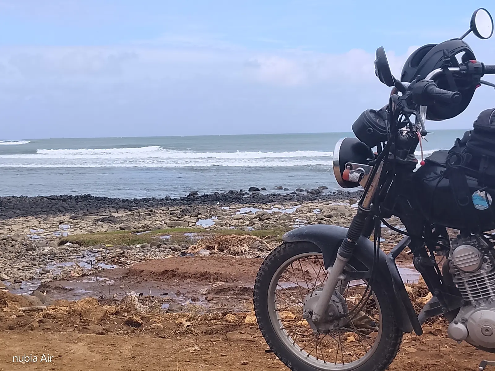 Motorbike on a surf trip