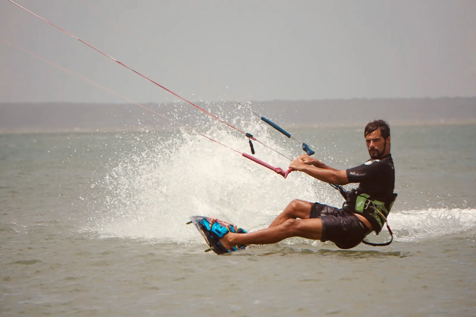 Riding a twintip in Sri Lanka