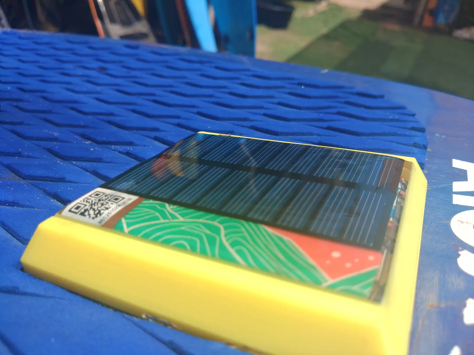 Yellow SmartSurf prototype close-up