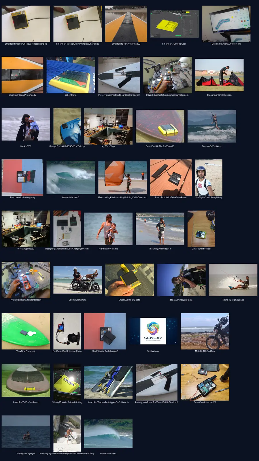 Yellow SmartSurf on a helmet with SOS
